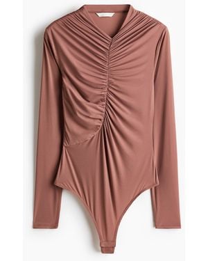 H&M Drapierter Tangabody - Pink