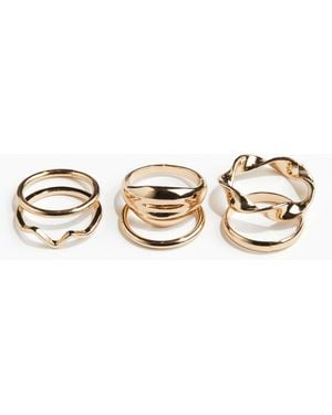 H&M 6er-Pack Ringe - Mettallic