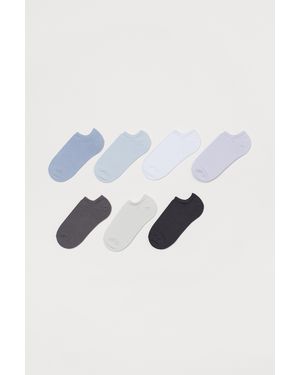 H&M 7 Paar Enkelsokken - Blauw