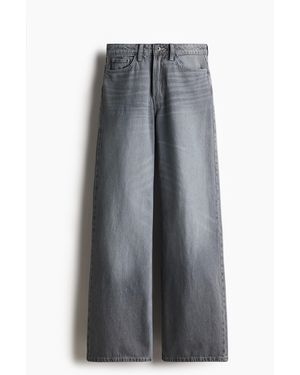 H&M Wide Ultra High Jeans - Grau