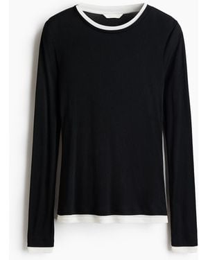 H&M Shirt im Lagenlook - Schwarz