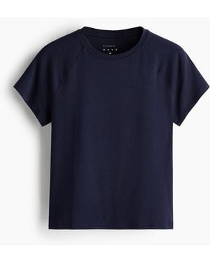 H&M Sport-T-Shirt mit DryMove - Blau