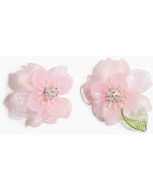 H&M Blütenförmige Statement-Ohrringe - Pink