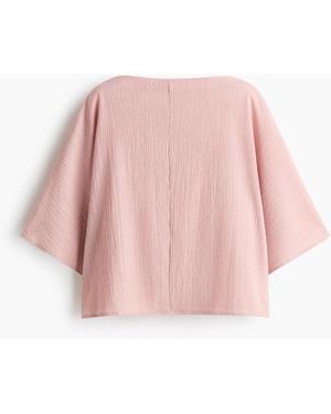 H&M Crinkletop Met Boothals - Roze