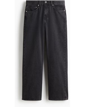 H&M Relaxed Jeans - Schwarz