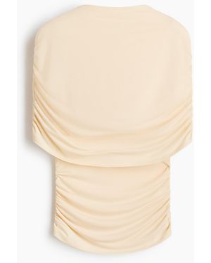 H&M Gedrapeerde Top Met Cape - Wit