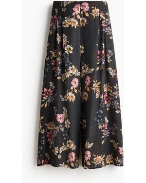 H&M Weite Hose aus Viskosegemisch - Schwarz