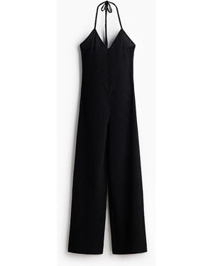 H&M Halterjumpsuit - Zwart