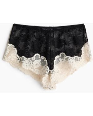 H&M Kanten Slip - Zwart