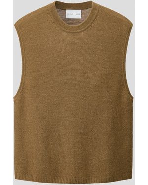 H&M Linksgestrickter Pullunder in Loose Fit - Grün