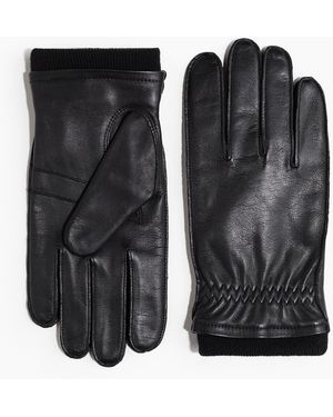 H&M Lederhandschuhe - Schwarz