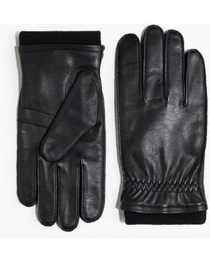 H&M Lederhandschuhe - Schwarz