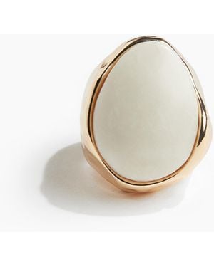 H&M Asymmetrischer Ring - Weiß