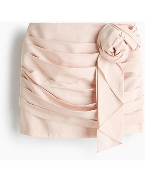 H&M Minirok Met Applicatie - Roze