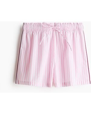 H&M Schlafshorts aus Baumwolle - Pink