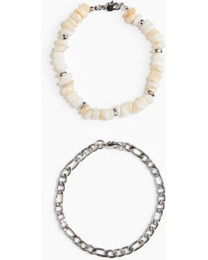 H&M Set Van 2 Armbanden - Wit