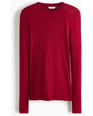 H&M Jerseyshirt aus Pima-Baumwolle - Rot