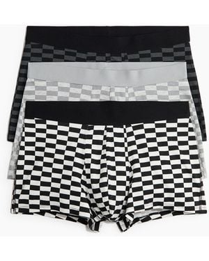H&M 3er-Pack Kurze Trunks aus Baumwolle - Schwarz