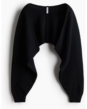 H&M Gestrickter Bolero - Schwarz