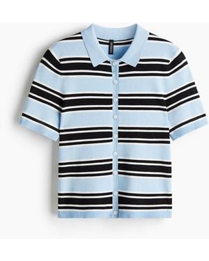 H&M Vest Met Korte Mouwen - Blauw