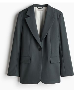 H&M Einreihiger Blazer - Schwarz