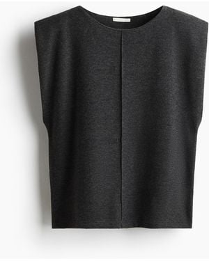 H&M Stricktop - Schwarz