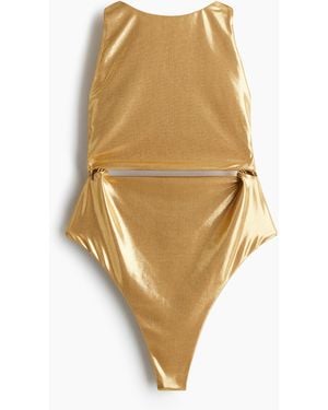 H&M Open-backzwempak - Naturel