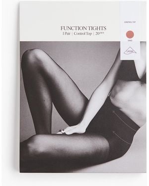 H&M Strumpfhose mit Control Top und Lycra 20 Denier - Grau