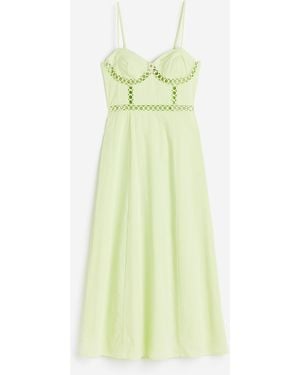 H&M Baumwollkleid - Gelb
