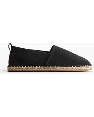 H&M Espadrilles aus Canvas - Schwarz