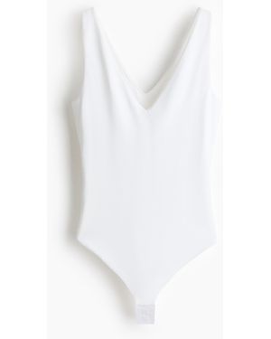 H&M Sculpting Stringbody Zonder Mouwen - Wit