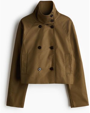 H&M Korte Trenchcoat - Bruin
