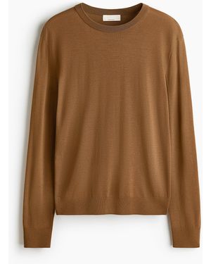 H&M Pullover aus Merinowolle - Braun
