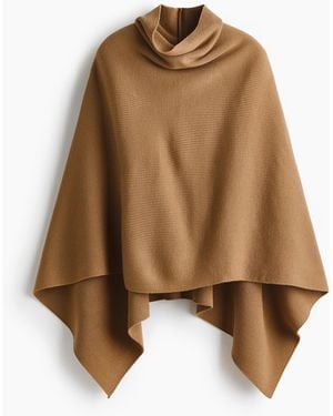 H&M Cape mit Rollkragen - Braun