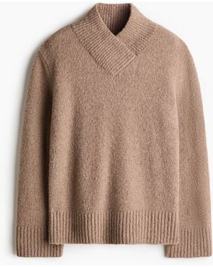 H&M Trui Van Wolmix - Bruin