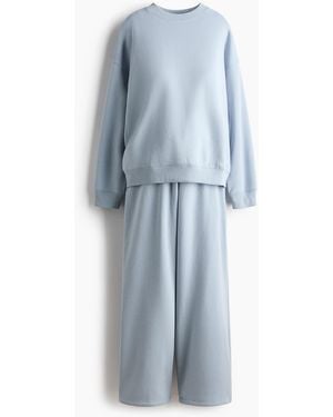 H&M MAMA 2-teiliges Sweatshirt-Set - Blau