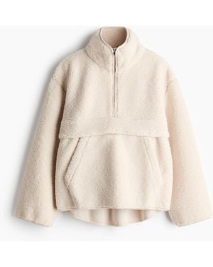 H&M Teddy Ziptop-jack - Naturel