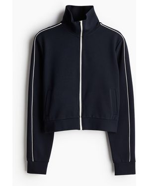 H&M Trackjacket Met Biezen - Zwart