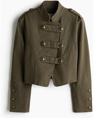 H&M Kort Katoenen Jack - Groen