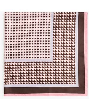 H&M Sjaal Met Dessin - Rood