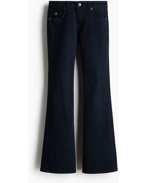 H&M Flared Low Waist Jeans - Blau