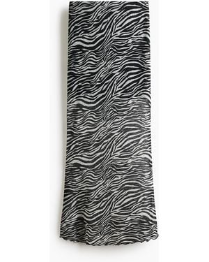 H&M Maxirok Met Print - Grijs