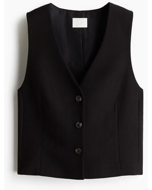 H&M Kurzes Gilet - Schwarz