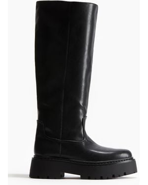 H&M Kniehohe chunky Stiefel - Schwarz
