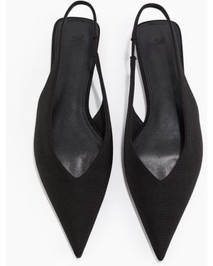 H&M Spitze Slingpumps - Blau
