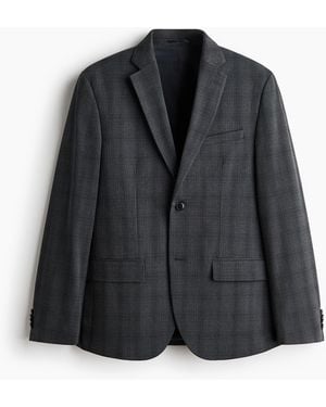 H&M Anzugjacke in Regular Fit - Schwarz