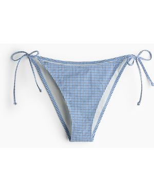 H&M Bikinitanga Met Strikbandjes - Blauw