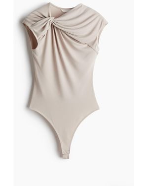 H&M Tangabody mit Twistdetail - Weiß