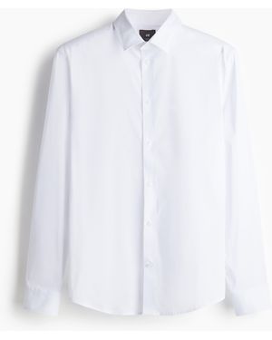 H&M Hemd in Slim Fit - Weiß