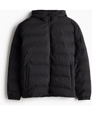 H&M Gewatteerd Winddicht & Waterafstotend Jack - Zwart